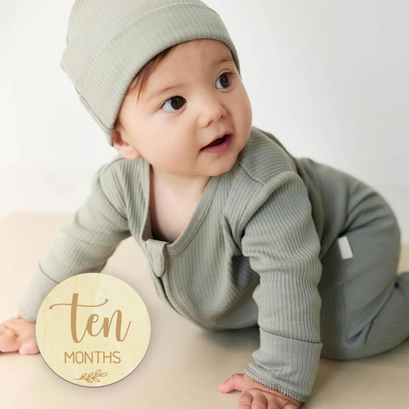 cephira Baby Monthly Milestone Cards - My First Holiday Milestone | Baby Announcement Sign & Celebration Board | Hello World Sign | Milestone Photo Cards | Perfect Newborn Gift & Keepsake - Image 4
